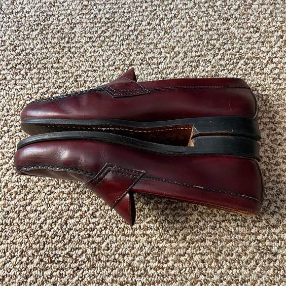 Bass Weejuns/Penny Loafers Burgundy 9.5 - Picture 3 of 6